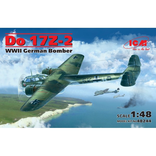 συναρμολογουμενα μοντελα αεροπλανων - συναρμολογουμενα μοντελα - 1/48 Do 17Z-2 WWII GERMAN BOMBER ΑΕΡΟΠΛΑΝΑ