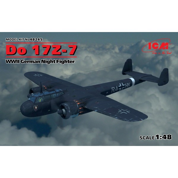 συναρμολογουμενα μοντελα αεροπλανων - συναρμολογουμενα μοντελα - 1/48 Do 17Z-7 WWII GERMAN NIGHT FIGHTER ΑΕΡΟΠΛΑΝΑ