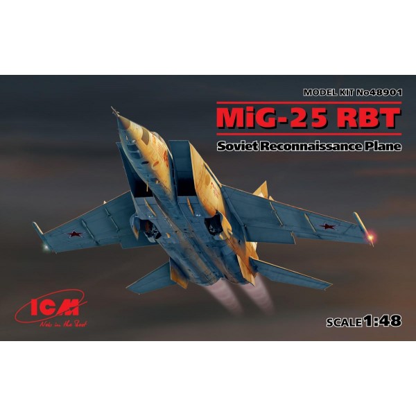 συναρμολογουμενα μοντελα αεροπλανων - συναρμολογουμενα μοντελα - 1/48 MiG-25 RBT SOVIET RECONNAISSANCE PLANE ΑΕΡΟΠΛΑΝΑ