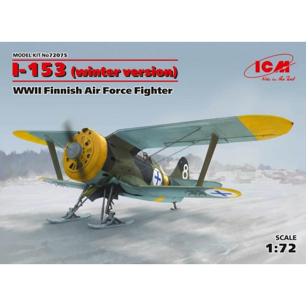 συναρμολογουμενα μοντελα αεροπλανων - συναρμολογουμενα μοντελα - 1/72 I-153 (winter version) WWII FINNISH AIR FORCE FIGHTER ΑΕΡΟΠΛΑΝΑ