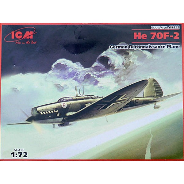 συναρμολογουμενα μοντελα αεροπλανων - συναρμολογουμενα μοντελα - 1/72 He 70F-2 GERMAN RECONNAISSANCE PLANE ΑΕΡΟΠΛΑΝΑ