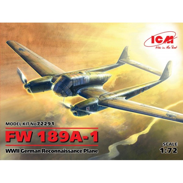 συναρμολογουμενα μοντελα αεροπλανων - συναρμολογουμενα μοντελα - 1/72 FOCKE-WULF Fw 189A-1 WWII GERMAN RECONNAISSANCE PLANE ΑΕΡΟΠΛΑΝΑ