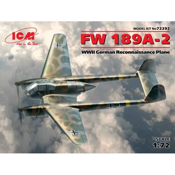 συναρμολογουμενα μοντελα αεροπλανων - συναρμολογουμενα μοντελα - 1/72 FOCKE-WULF Fw 189A-2 WWII GERMAN RECONNAISSANCE PLANE ΑΕΡΟΠΛΑΝΑ