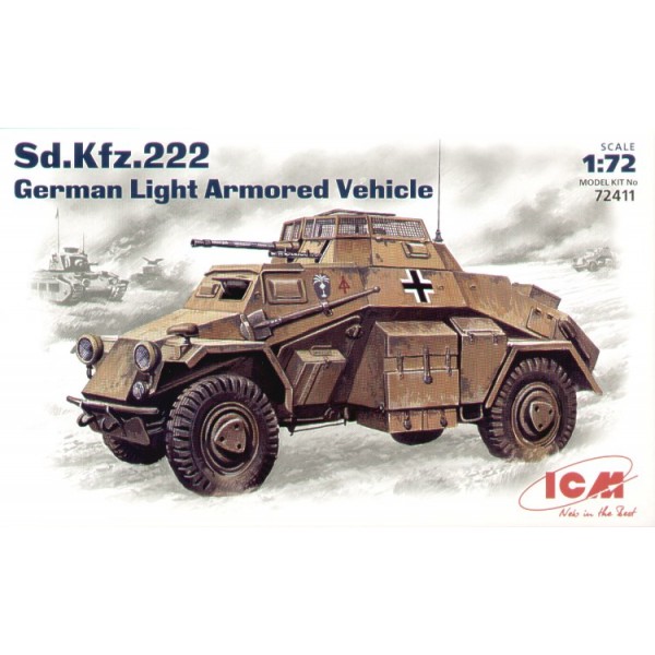 συναρμολογουμενα στραιτωτικα αξεσοιυαρ - συναρμολογουμενα στραιτωτικα οπλα - συναρμολογουμενα στραιτωτικα οχηματα - συναρμολογουμενα μοντελα - 1/72 Sd.Kfz.222 GERMAN LIGHT ARMORED VEHICLE ΣΤΡΑΤΙΩΤΙΚΑ ΟΧΗΜΑΤΑ 1/72