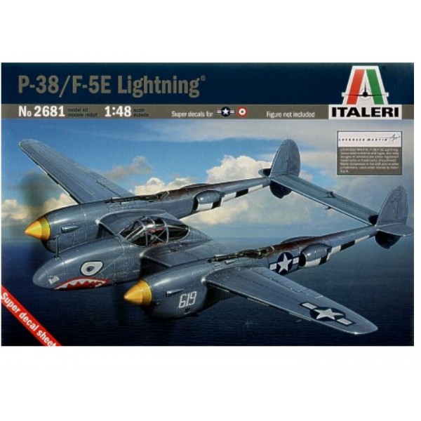 συναρμολογουμενα μοντελα αεροπλανων - συναρμολογουμενα μοντελα - 1/48 P-38/F-5E LIGHTNING ΠΛΑΣΤΙΚΑ ΚΙΤ ΑΕΡΟΠΛΑΝΩΝ 1/48