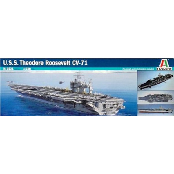 συναρμολογουμενα πλοια - συναρμολογουμενα μοντελα - 1/720 U.S.S. THEODORE ROOSEVELT CV-71 ΠΛΟΙΑ