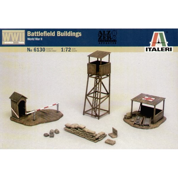 συναρμολογουμενα αξεσουαρ διοραματων - συναρμολογουμενα μοντελα - 1/72 WWII BATTLEFIELD BUILDINGS ΑΞΕΣΟΥΑΡ ΔΙΟΡΑΜΑΤΩΝ 1/72