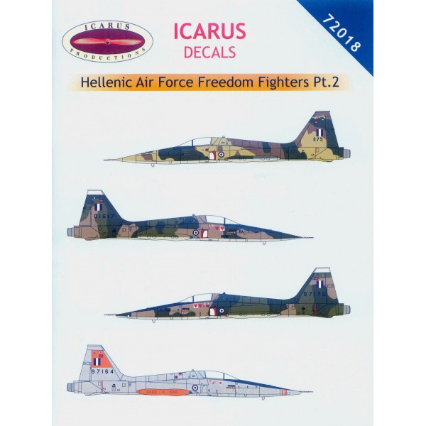 συναρμολογουμενες χαλκομανιες - συναρμολογουμενα μοντελα - 1/72 HELLENIC AIR FORCE FREEDOM FIGHTERS Pt.2 ΧΑΛΚΟΜΑΝΙΕΣ