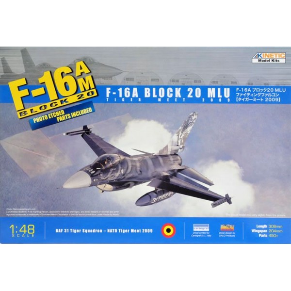 συναρμολογουμενα μοντελα αεροπλανων - συναρμολογουμενα μοντελα - 1/48 F-16A BLOCK 20 MLU BAF 31 TIGER SQUADRON - NATO TIGER MEET 2009 (with Photo Etched Parts) ΑΕΡΟΠΛΑΝΑ