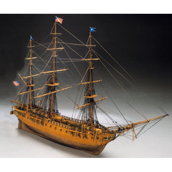 συναρμολογουμενα ξυλινα πλοια - συναρμολογουμενα μοντελα - 1/98 U.S.S. CONSTITUTION AMERICAN FRIGATTE 1797 (Length 960mm) ΞΥΛΙΝΑ ΠΛΟΙΑ