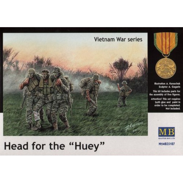 συναρμολογουμενες φιγουρες - συναρμολογουμενα μοντελα - 1/35 HEAD FOR THE ''HUEY'' VIETNAM WAR SERIES ΦΙΓΟΥΡΕΣ