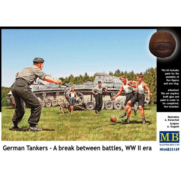 συναρμολογουμενες φιγουρες - συναρμολογουμενα μοντελα - 1/35 GERMAN TANKERS A BREAK BETWEEN BATTLES WWII ERA ΦΙΓΟΥΡΕΣ