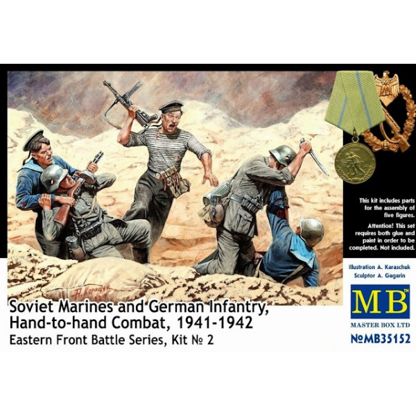 συναρμολογουμενες φιγουρες - συναρμολογουμενα μοντελα - 1/35 SOVIET MARINES & GERMAN INFANTRY HAND TO HAND COMBAT 1941-42 KIT No2 ΦΙΓΟΥΡΕΣ