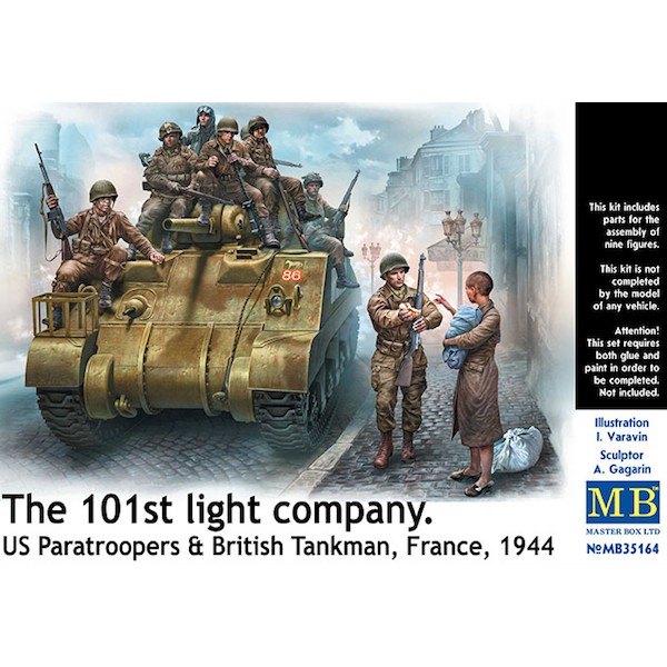 συναρμολογουμενες φιγουρες - συναρμολογουμενα μοντελα - 1/35 THE 101st LIGHT COMPANY. US PARATROOPERS&BRITISH TANKMAN'44 ΦΙΓΟΥΡΕΣ  1/35