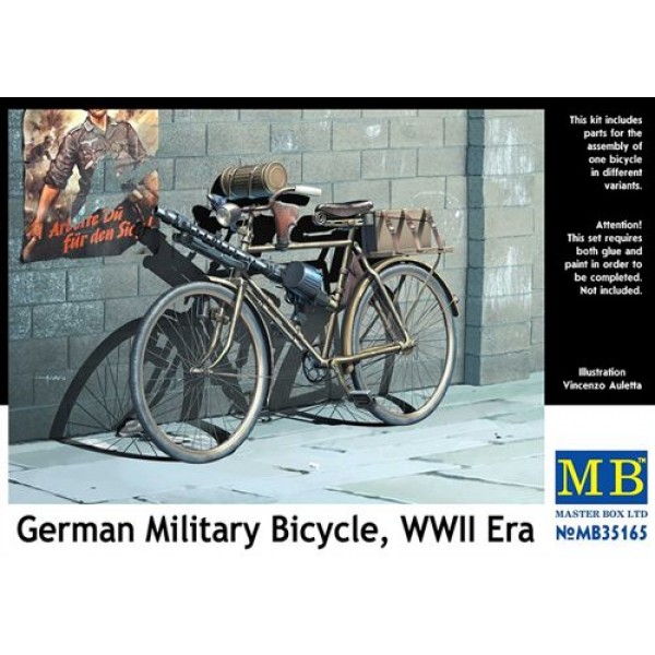 συναρμολογουμενες φιγουρες - συναρμολογουμενα μοντελα - 1/35 GERMAN MILITARY BICYCLE, WWII Era ΦΙΓΟΥΡΕΣ  1/35