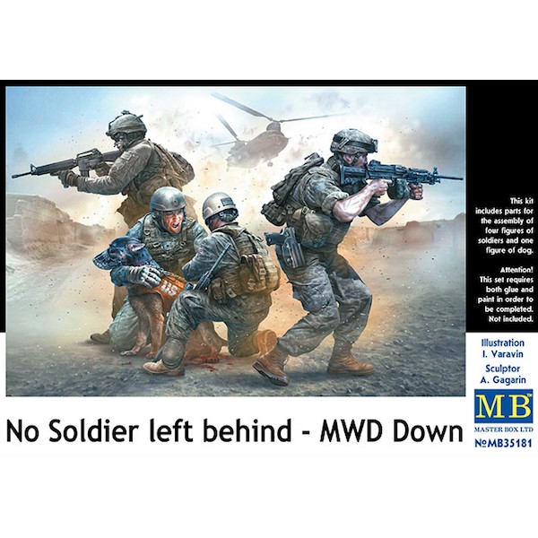συναρμολογουμενες φιγουρες - συναρμολογουμενα μοντελα - 1/35 NO SOLDIER LEFT BEHIND - MWD DOWN ΦΙΓΟΥΡΕΣ  1/35