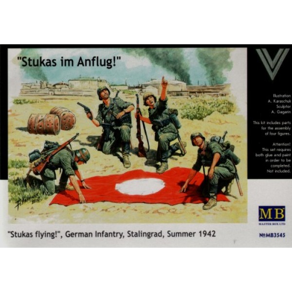 συναρμολογουμενες φιγουρες - συναρμολογουμενα μοντελα - 1/35 ''STUKAS IM ANFLUG!'' GERMAN INFANTRY, STALINGRAD, SUMMER 1942 (STUKAS FLYING!) ΦΙΓΟΥΡΕΣ