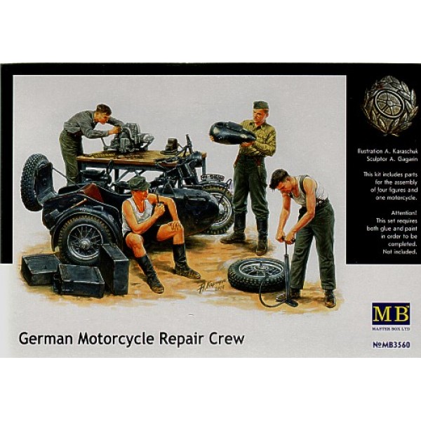 συναρμολογουμενες φιγουρες - συναρμολογουμενα μοντελα - 1/35 GERMAN MOTORCYCLE REPAIR CREW ΦΙΓΟΥΡΕΣ  1/35
