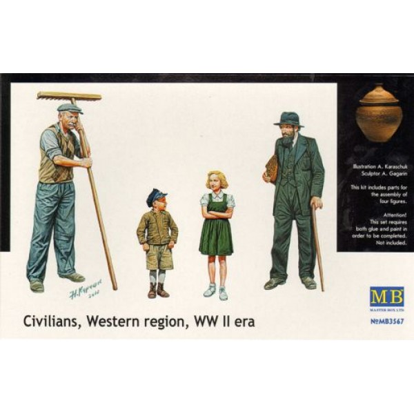 συναρμολογουμενες φιγουρες - συναρμολογουμενα μοντελα - 1/35 CIVILIANS, WESTERN REGION, WWII era ΦΙΓΟΥΡΕΣ