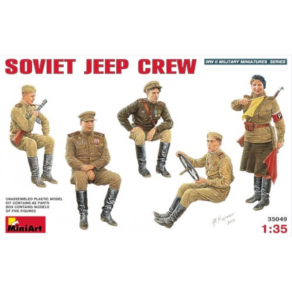 συναρμολογουμενες φιγουρες - συναρμολογουμενα μοντελα - 1/35 SOVIET JEEP CREW ΦΙΓΟΥΡΕΣ  1/35