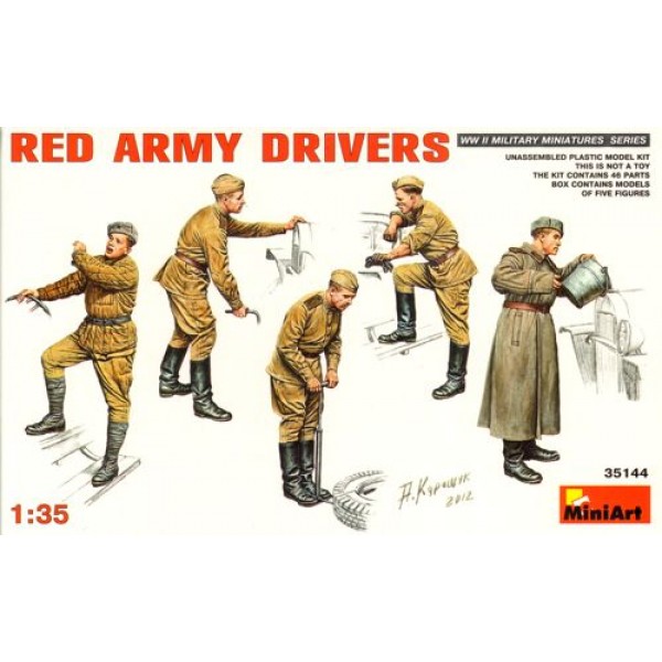 συναρμολογουμενες φιγουρες - συναρμολογουμενα μοντελα - 1/35 RED ARMY DRIVERS ΦΙΓΟΥΡΕΣ  1/35