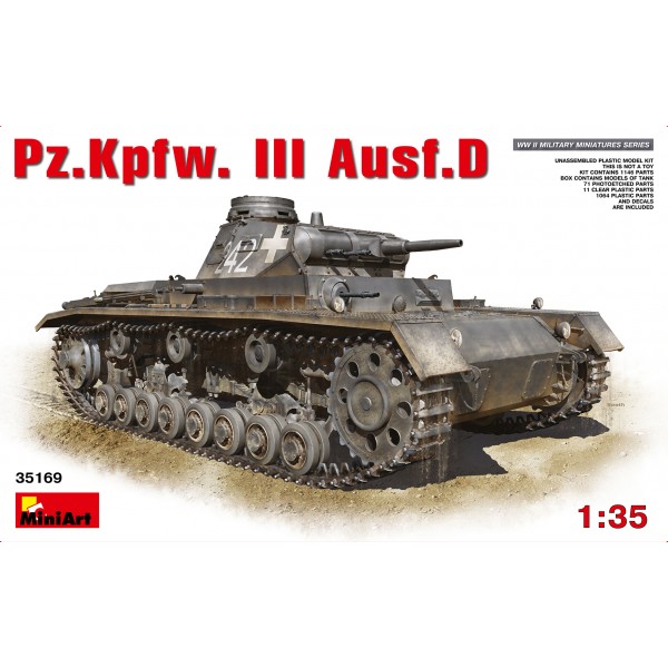 συναρμολογουμενα στραιτωτικα αξεσοιυαρ - συναρμολογουμενα στραιτωτικα οπλα - συναρμολογουμενα στραιτωτικα οχηματα - συναρμολογουμενα μοντελα - 1/35 Pz.Kpfw. III Ausf.D ΣΤΡΑΤΙΩΤΙΚΑ ΟΧΗΜΑΤΑ 1/35