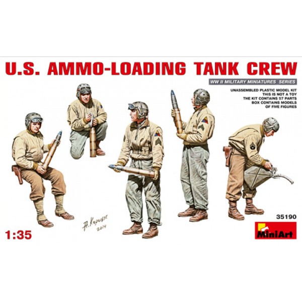 συναρμολογουμενες φιγουρες - συναρμολογουμενα μοντελα - 1/35 WWII U.S. AMMO-LOADING TANK CREW ΦΙΓΟΥΡΕΣ  1/35