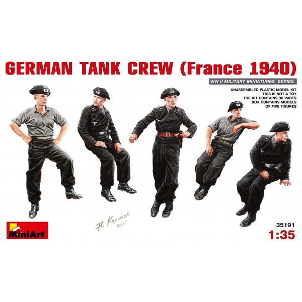 συναρμολογουμενες φιγουρες - συναρμολογουμενα μοντελα - 1/35 WWII GERMAN TANK CREW (FRANCE 1940) ΦΙΓΟΥΡΕΣ  1/35