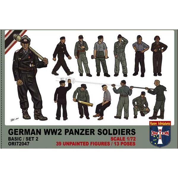 συναρμολογουμενες φιγουρες - συναρμολογουμενα μοντελα - 1/72 GERMAN WWII PANZER SOLDIERS SET 2 ΦΙΓΟΥΡΕΣ  1/72