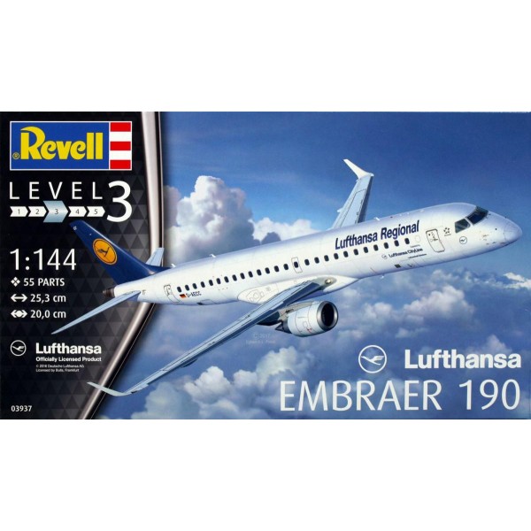 συναρμολογουμενα μοντελα αεροπλανων - συναρμολογουμενα μοντελα - 1/144 EMBRAER ERJ-190 ''Lufthansa'' ΑΕΡΟΠΛΑΝΑ