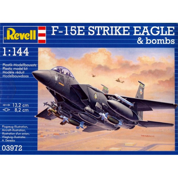 συναρμολογουμενα μοντελα αεροπλανων - συναρμολογουμενα μοντελα - 1/144 McDONNELL F-15E Strike Eagle & Bombs ΑΕΡΟΠΛΑΝΑ