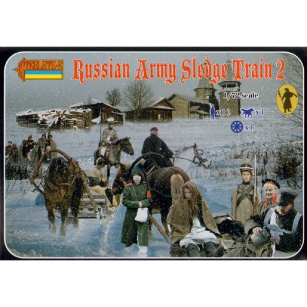 συναρμολογουμενες φιγουρες - συναρμολογουμενα μοντελα - 1/72 RUSSIAN ARMY SLEDGE TRAIN 2 ΦΙΓΟΥΡΕΣ  1/72