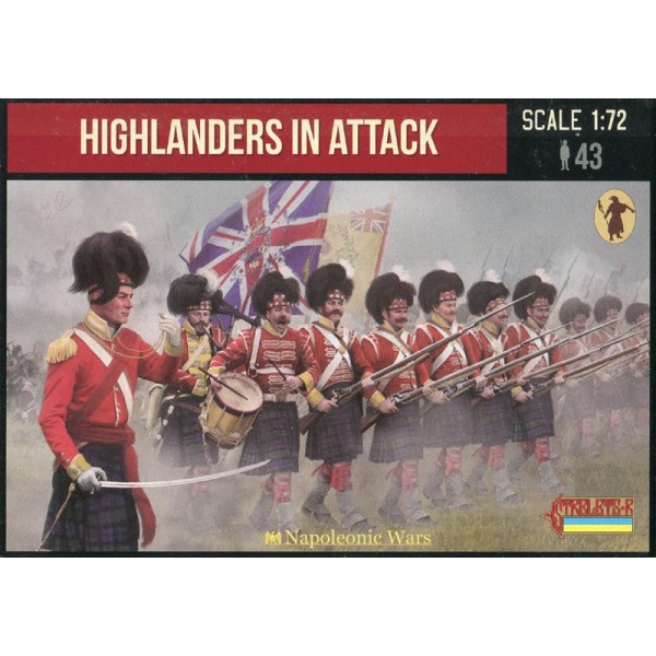 συναρμολογουμενες φιγουρες - συναρμολογουμενα μοντελα - 1/72 HIGHLANDERS IN ATTACK (Napoleonic Era) ΦΙΓΟΥΡΕΣ  1/72