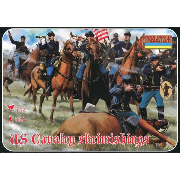 συναρμολογουμενες φιγουρες - συναρμολογουμενα μοντελα - 1/72 US CAVALRY SKIRMISHING Gettysburg (American Civil War) ΦΙΓΟΥΡΕΣ  1/72
