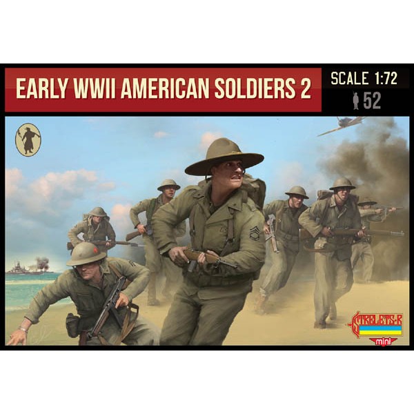 συναρμολογουμενες φιγουρες - συναρμολογουμενα μοντελα - 1/72 1/72 WWII EARLY AMERICAN SOLDIERS 2 ΦΙΓΟΥΡΕΣ  1/72