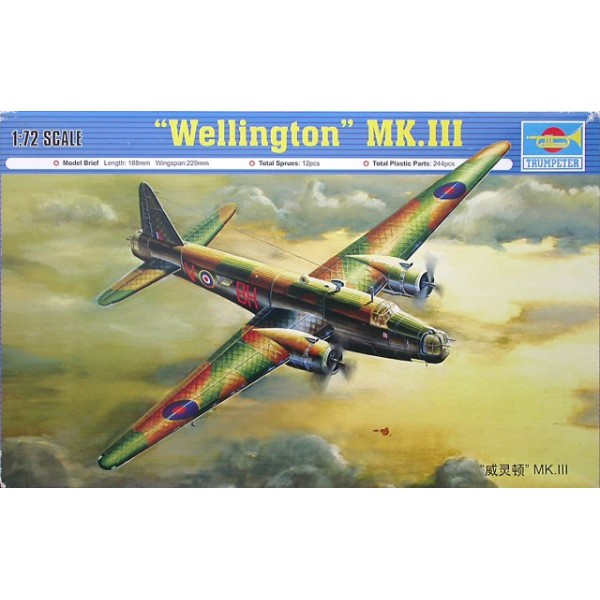 συναρμολογουμενα μοντελα αεροπλανων - συναρμολογουμενα μοντελα - 1/72 WELLINGTON Mk.III ΑΕΡΟΠΛΑΝΑ