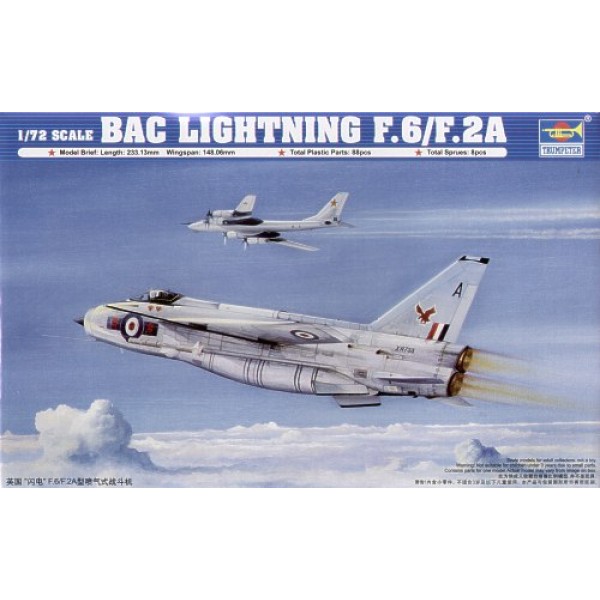 συναρμολογουμενα μοντελα αεροπλανων - συναρμολογουμενα μοντελα - 1/72 BAC LIGHTNING F.6/F.2A ΑΕΡΟΠΛΑΝΑ