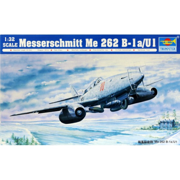 συναρμολογουμενα μοντελα αεροπλανων - συναρμολογουμενα μοντελα - 1/32 MESSERSCHMITT Me 262 B-1a/U1 ΑΕΡΟΠΛΑΝΑ