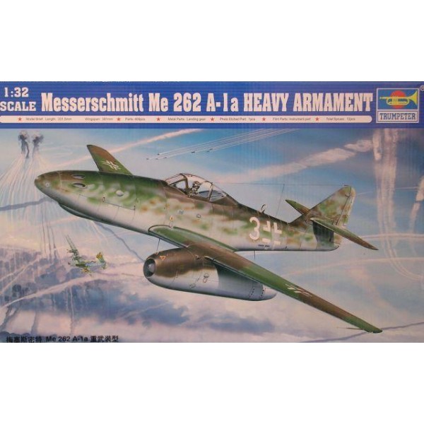 συναρμολογουμενα μοντελα αεροπλανων - συναρμολογουμενα μοντελα - 1/32 MESSERSCHMITT Me 262 A-1a HEAVY ARMAMENT ΑΕΡΟΠΛΑΝΑ