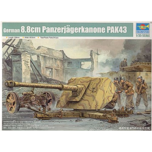 συναρμολογουμενα στραιτωτικα αξεσοιυαρ - συναρμολογουμενα στραιτωτικα οπλα - συναρμολογουμενα στραιτωτικα οχηματα - συναρμολογουμενα μοντελα - 1/35 GERMAN 8.8cm PANZERJAGERKANONE PAK43 ΣΤΡΑΤΙΩΤΙΚΑ ΟΧΗΜΑΤΑ 1/35