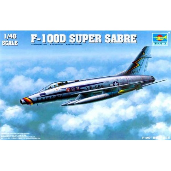 συναρμολογουμενα μοντελα αεροπλανων - συναρμολογουμενα μοντελα - 1/48 F-100D SUPER SABRE ΑΕΡΟΠΛΑΝΑ