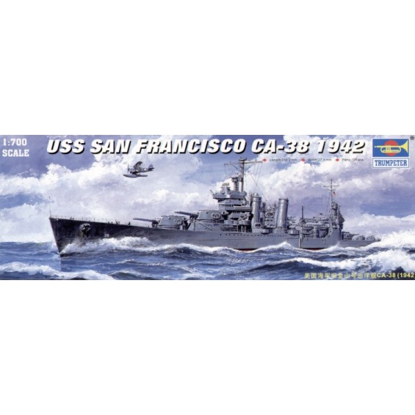 συναρμολογουμενα πλοια - συναρμολογουμενα μοντελα - 1/700 USS SAN FRANCISCO CA-38 1942 ΠΛΟΙΑ