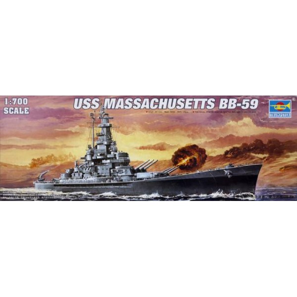 συναρμολογουμενα πλοια - συναρμολογουμενα μοντελα - 1/700 USS MASSACHUSSETS BB-59 ΠΛΟΙΑ