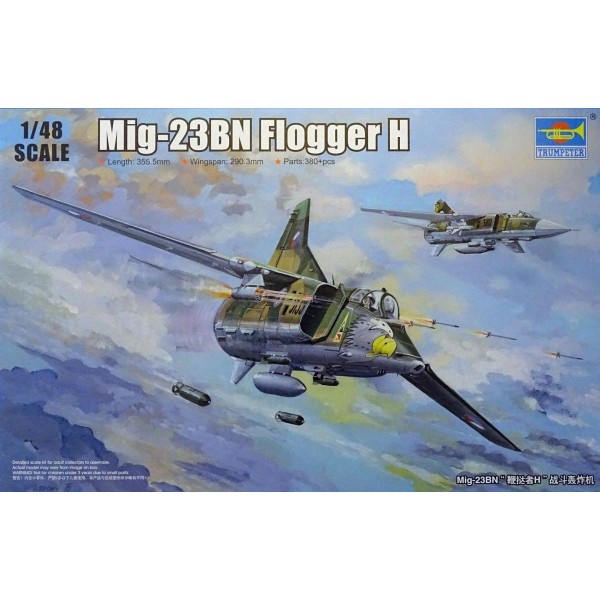 συναρμολογουμενα μοντελα αεροπλανων - συναρμολογουμενα μοντελα - 1/48 MIKOYAN Mig-23BN Flogger H ΑΕΡΟΠΛΑΝΑ