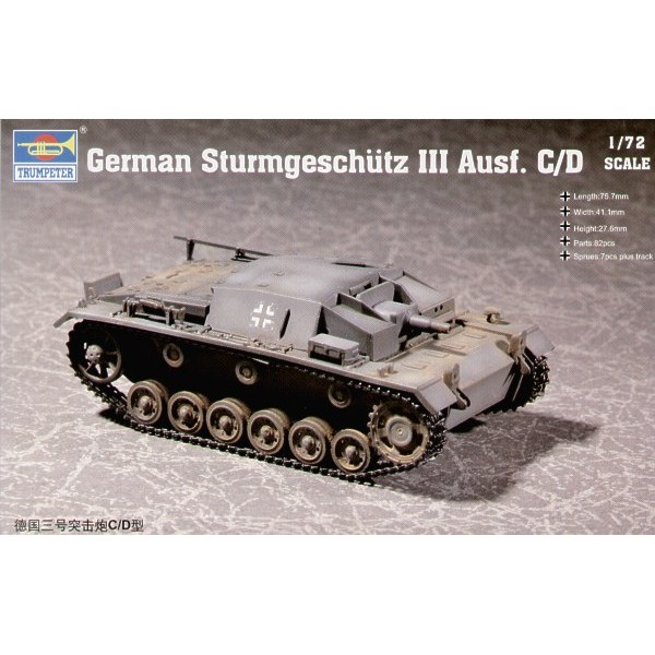 συναρμολογουμενα στραιτωτικα αξεσοιυαρ - συναρμολογουμενα στραιτωτικα οπλα - συναρμολογουμενα στραιτωτικα οχηματα - συναρμολογουμενα μοντελα - 1/72 GERMAN STURMGESCHUTZ III Ausf.C/D ΣΤΡΑΤΙΩΤΙΚΑ ΟΧΗΜΑΤΑ 1/72