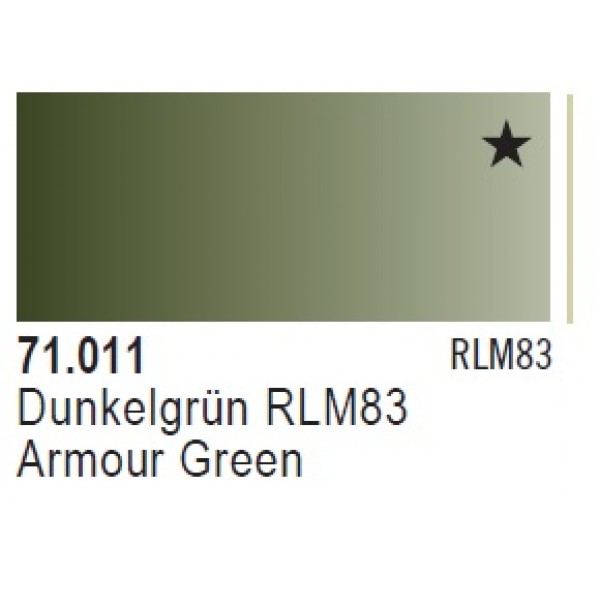 χρωματα μοντελισμου - MODEL AIR ARMOUR GREEN 17ml VALLEJO ΑΚΡΥΛΙΚΑ MODEL AIR 17ml
