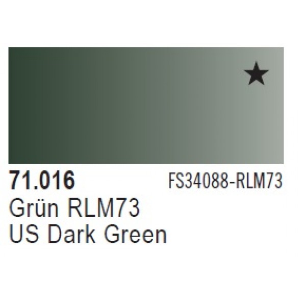 χρωματα μοντελισμου - MODEL AIR US DARK GREEN 17ml VALLEJO ΑΚΡΥΛΙΚΑ MODEL AIR 17ml