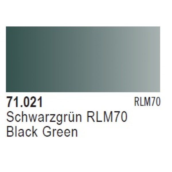 χρωματα μοντελισμου - MODEL AIR BLACK GREEN RLM70 17ml VALLEJO ΑΚΡΥΛΙΚΑ MODEL AIR 17ml