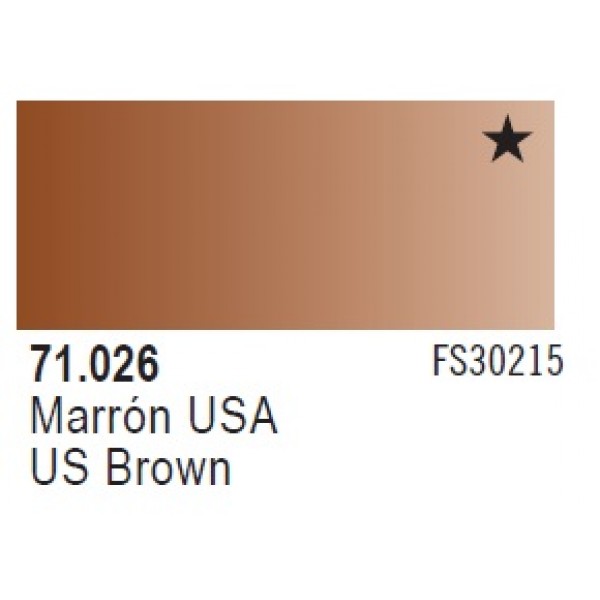χρωματα μοντελισμου - MODEL AIR US BROWN 17ml VALLEJO ΑΚΡΥΛΙΚΑ MODEL AIR 17ml