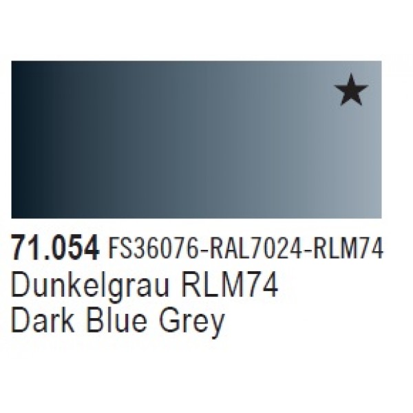 χρωματα μοντελισμου - MODEL AIR DARK GREY BLUE 17ml VALLEJO ΑΚΡΥΛΙΚΑ MODEL AIR 17ml
